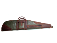 Nob Gewehrtasche Leder 130 grün+Schalldämpfertasche