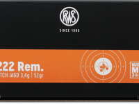 RWS .222Rem Match Jagd 3,4g 30Stk