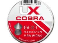 UX Cobra Diabolos 4,5 mm, Spitzkopf geriffelt, 0,52 g, 500 St., Dose